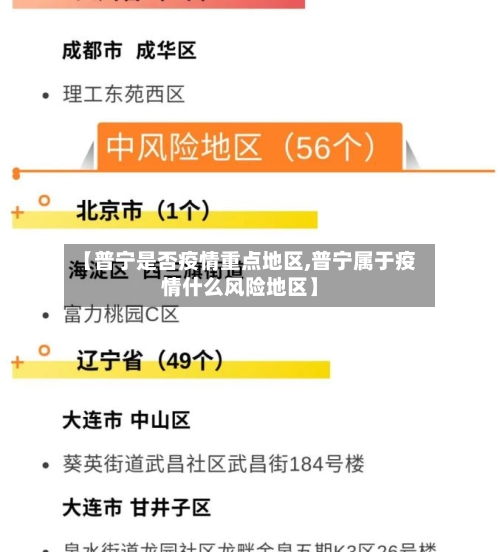 【普宁是否疫情重点地区,普宁属于疫情什么风险地区】