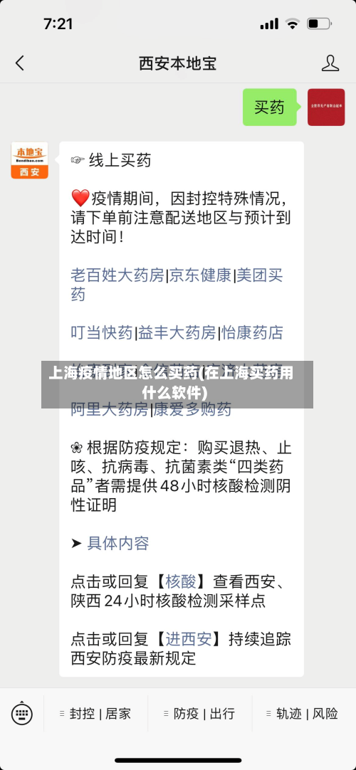 上海疫情地区怎么买药(在上海买药用什么软件)