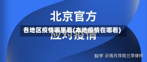 各地区疫情哪里看(本地疫情在哪看)-第2张图片