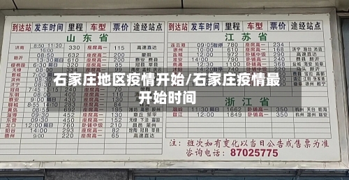 石家庄地区疫情开始/石家庄疫情最开始时间
