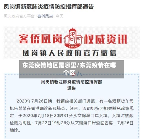 东莞疫情地区是哪里/东莞疫情在哪个区-第2张图片