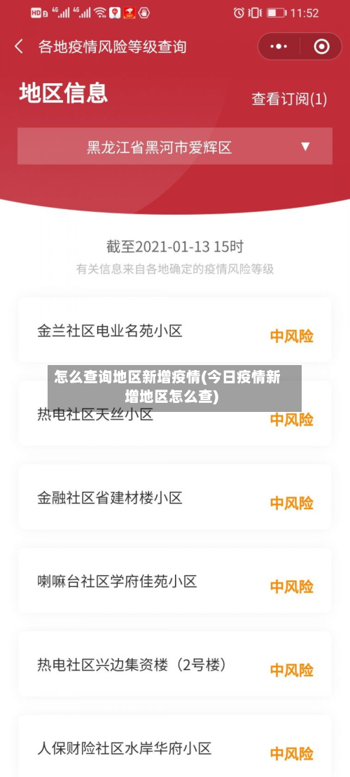 怎么查询地区新增疫情(今日疫情新增地区怎么查)-第2张图片