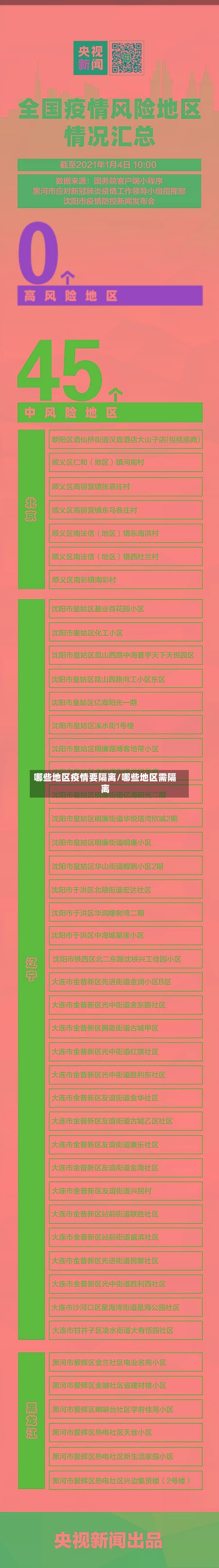 哪些地区疫情要隔离/哪些地区需隔离-第2张图片