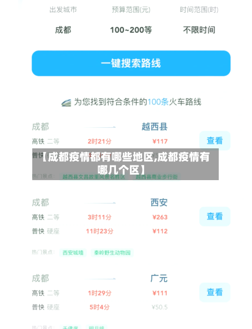 【成都疫情都有哪些地区,成都疫情有哪几个区】-第2张图片