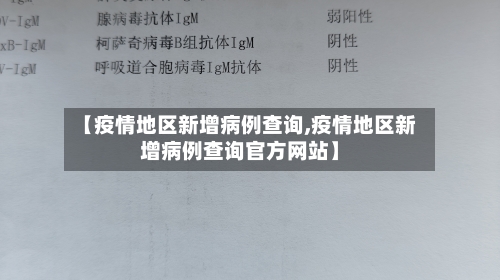 【疫情地区新增病例查询,疫情地区新增病例查询官方网站】-第2张图片