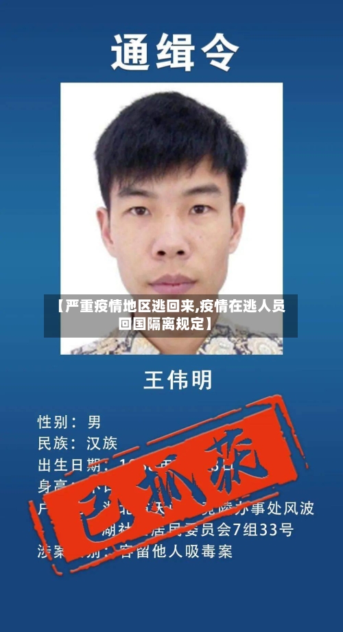 【严重疫情地区逃回来,疫情在逃人员回国隔离规定】