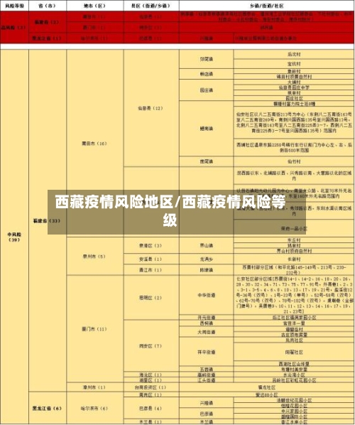 西藏疫情风险地区/西藏疫情风险等级-第3张图片