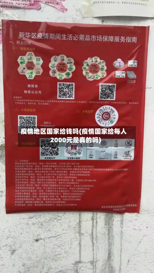 疫情地区国家给钱吗(疫情国家给每人2000元是真的吗)-第3张图片