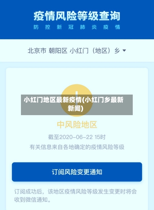 小红门地区最新疫情(小红门乡最新新闻)-第3张图片