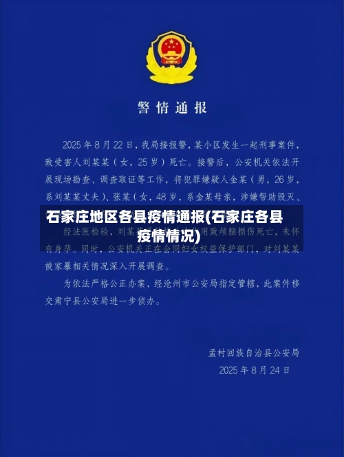 石家庄地区各县疫情通报(石家庄各县疫情情况)